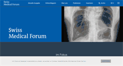 Desktop Screenshot of medicalforum.ch